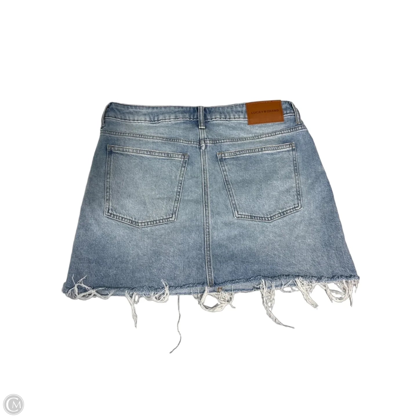 Skirt Mini & Short By Lucky Brand In Blue Denim, Size: 10