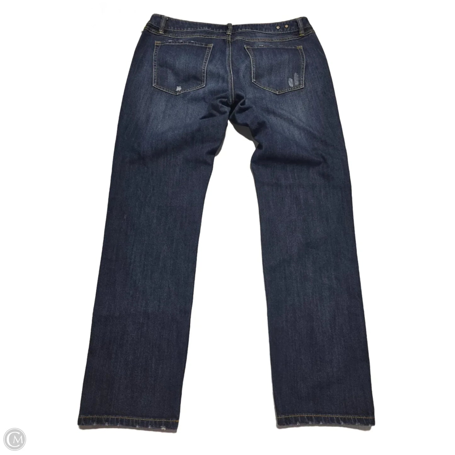 Jeans Boyfriend By Cabi In Blue Denim, Size: 12