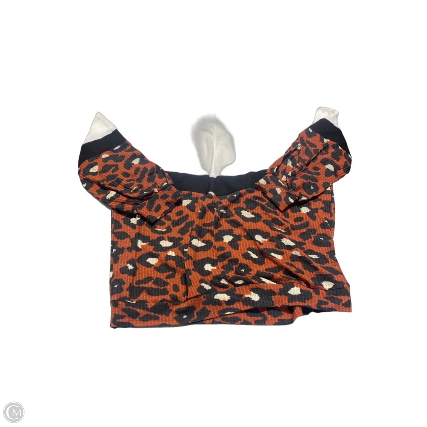 Top Long Sleeve By Rae Mode In Animal Print, Size: 2x