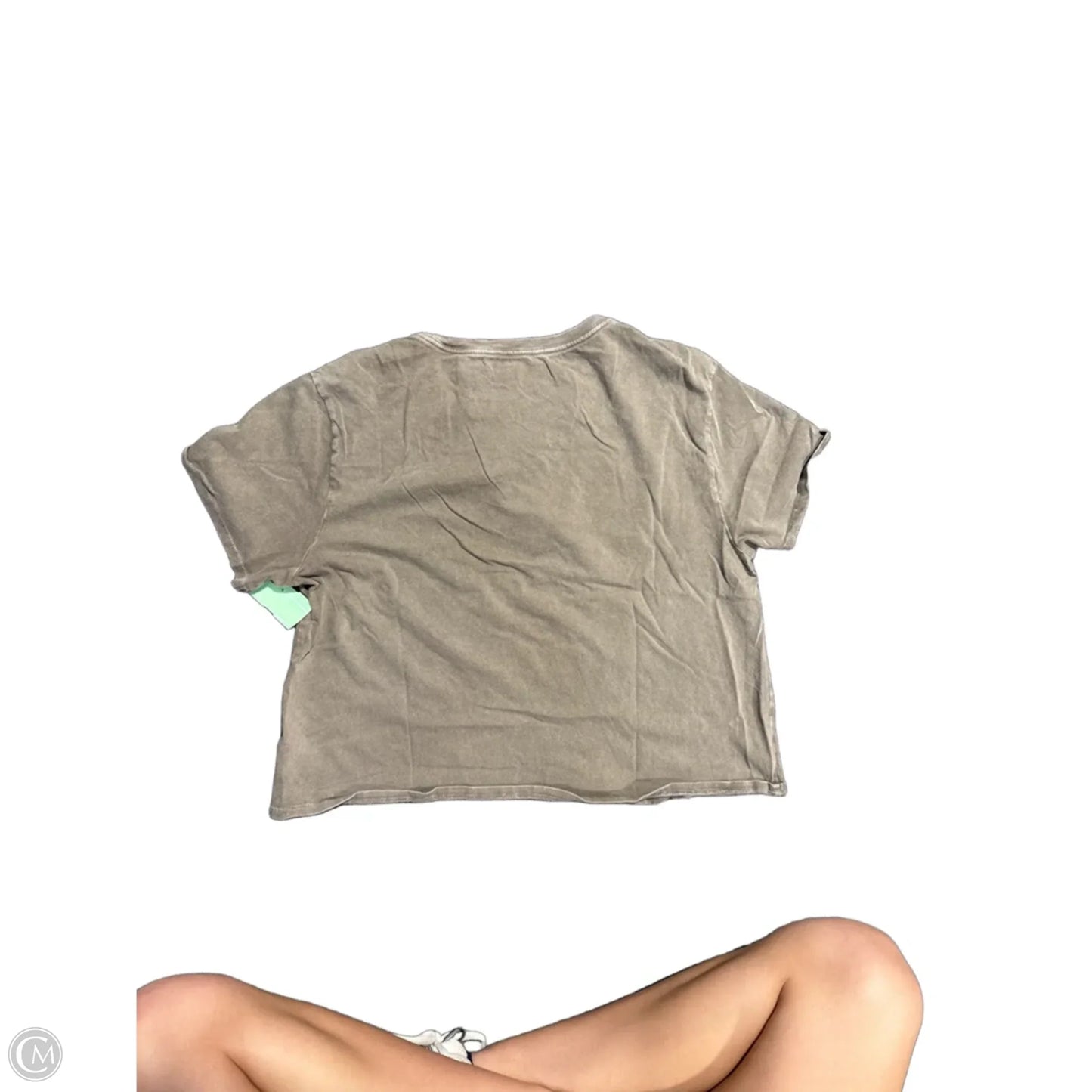 Top Short Sleeve By Lucky Brand In Brown, Size: M