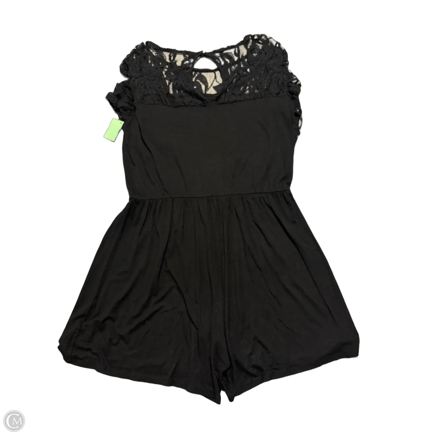 Romper By Chicsoul In Black, Size: 1x