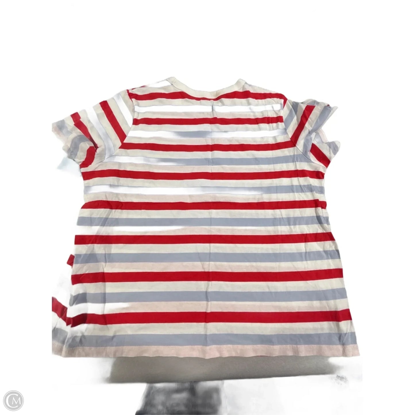 Top Short Sleeve By Old Navy In Blue Red & White, Size: Xl