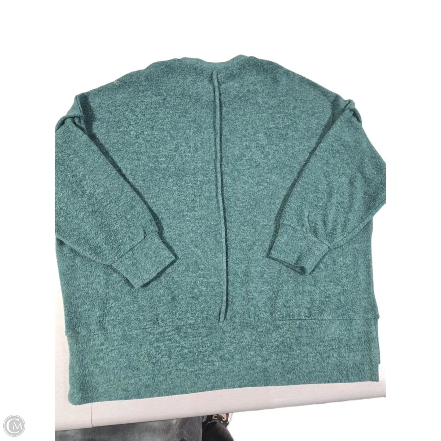 Top Long Sleeve By Zenana In Green, Size: L