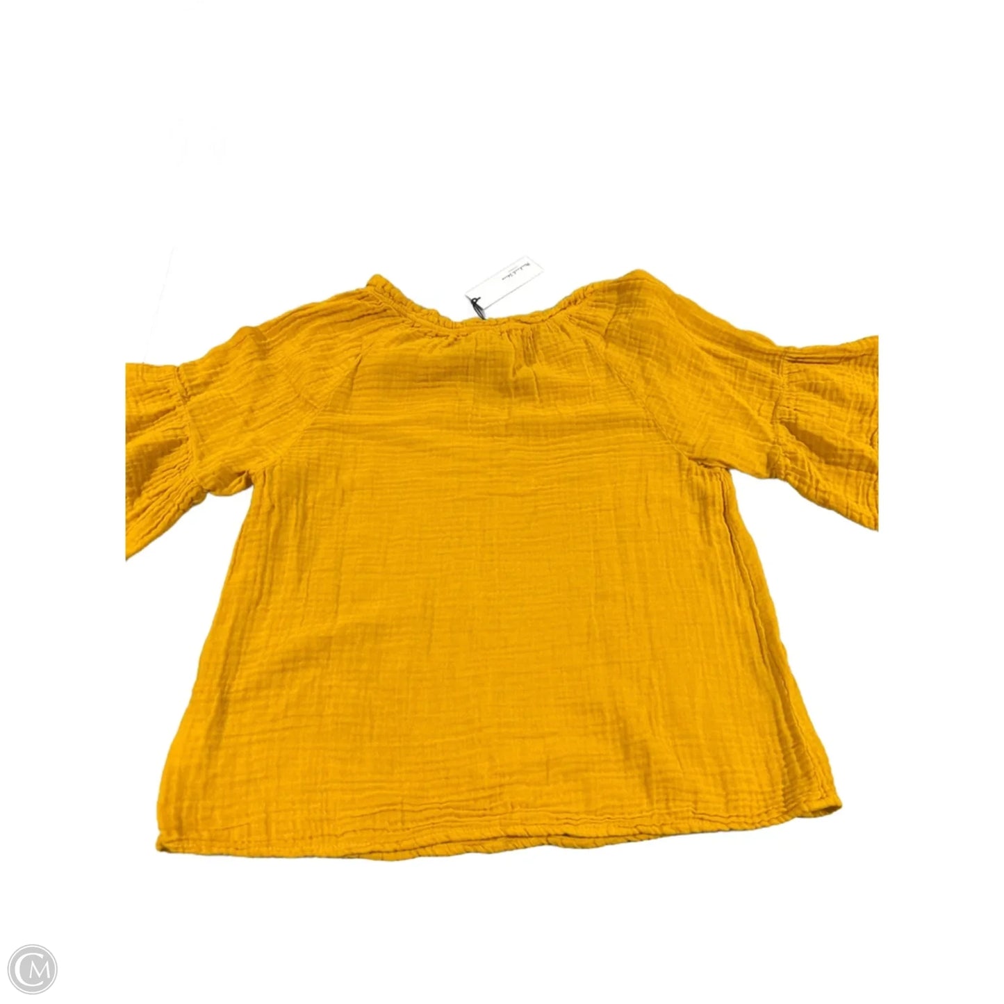 Top Short Sleeve By Michael Stars In Yellow, Size: Xs