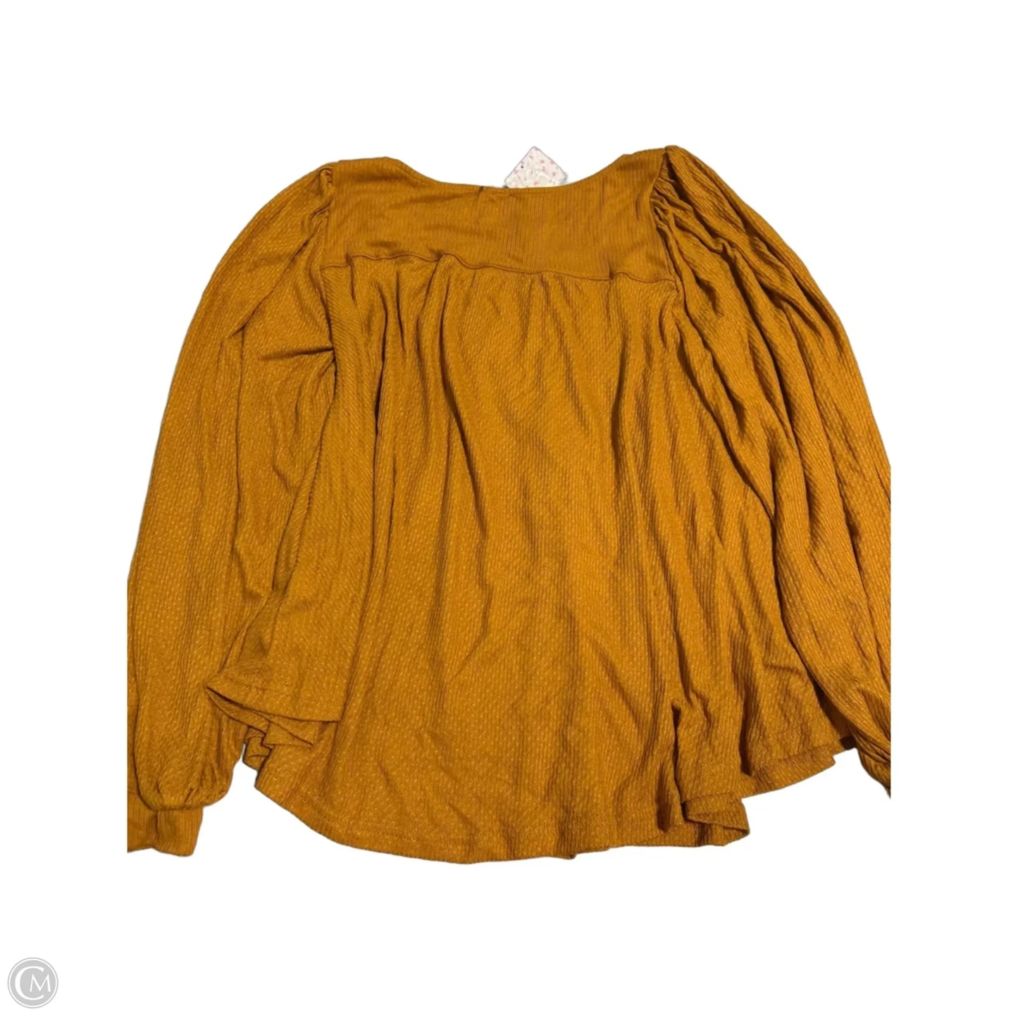 Top Long Sleeve By Free People In Gold, Size: Xs