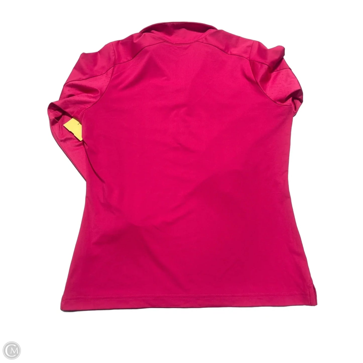 Athletic Top Long Sleeve Collar By Cmb In Pink, Size: M