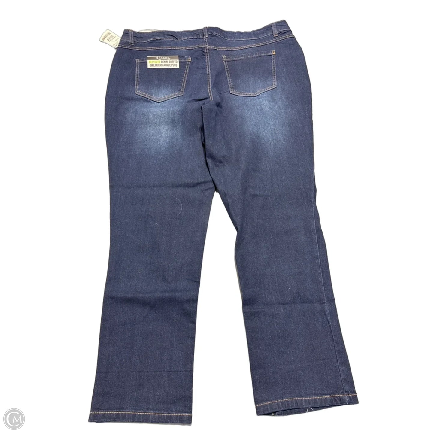 Jeans Straight By D Jeans In Blue Denim, Size: 20