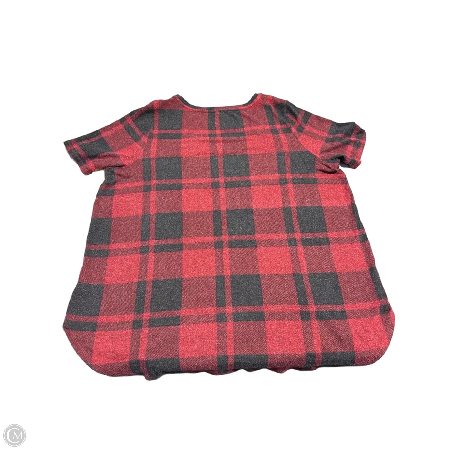 Top Short Sleeve By Maurices In Red, Size: 1x