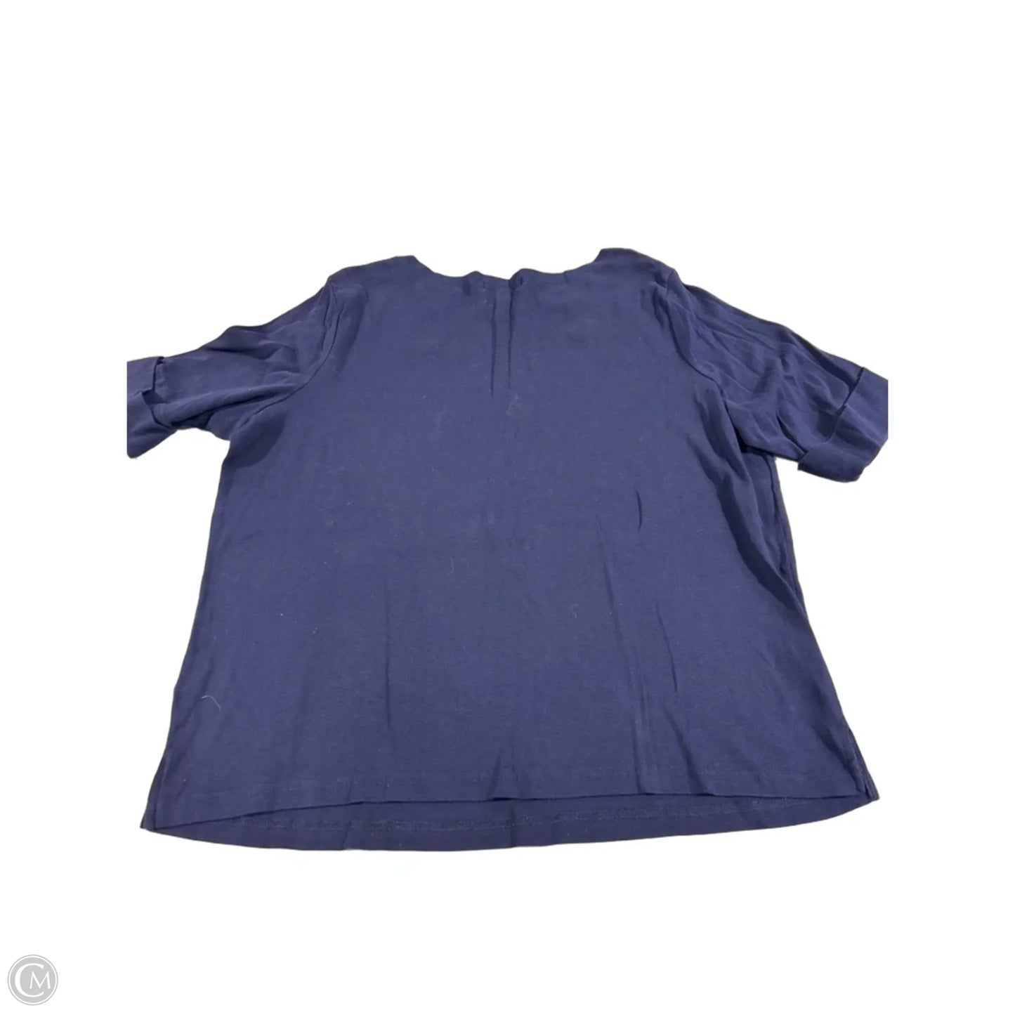 Top Short Sleeve By Ralph Lauren In Navy, Size: 2x