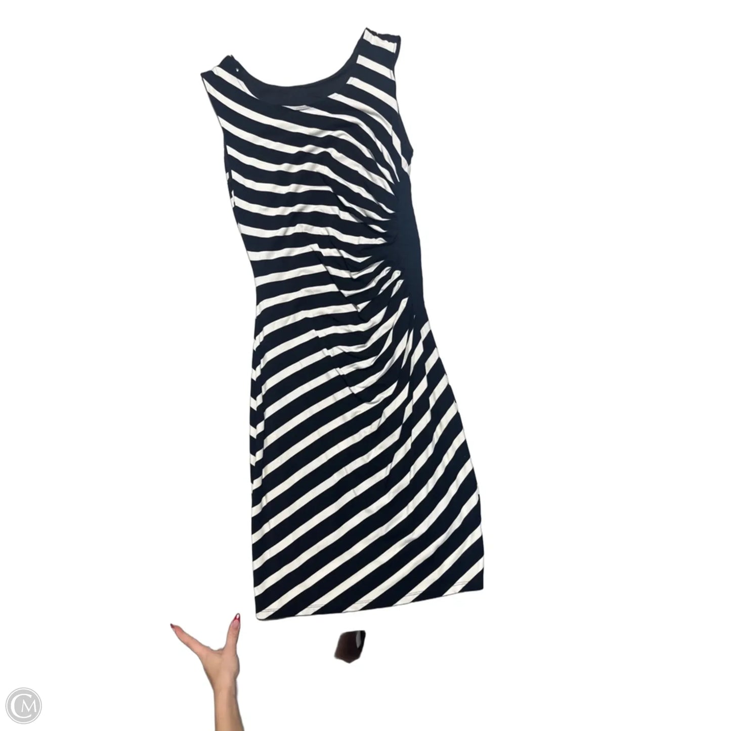 Dress Casual Maxi By White House Black Market In Black & White, Size: M