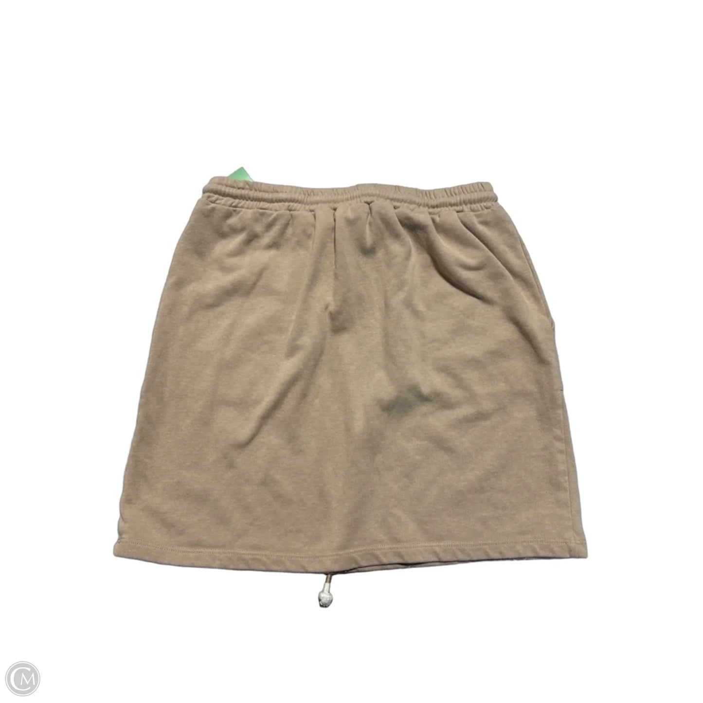 Skirt Mini & Short By Hem & Thread In Tan, Size: S