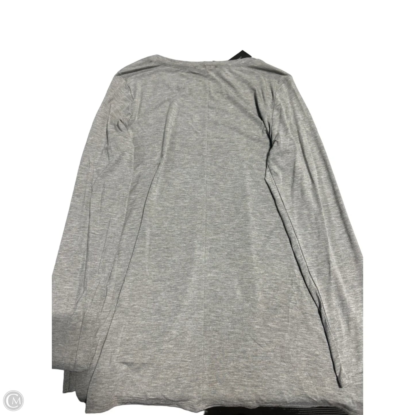 Top Long Sleeve By Cable And Gauge In Grey, Size: L