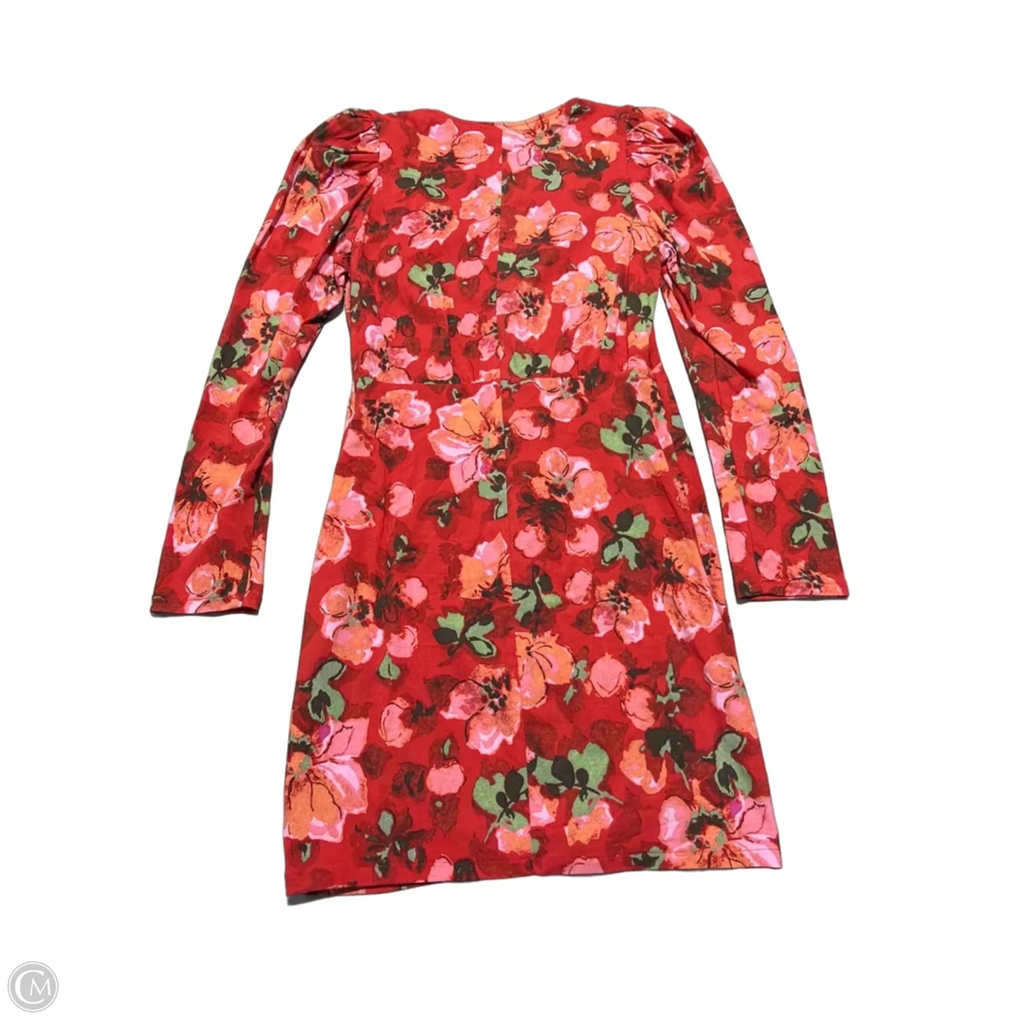 Dress Casual Midi By H&m In Red, Size: S