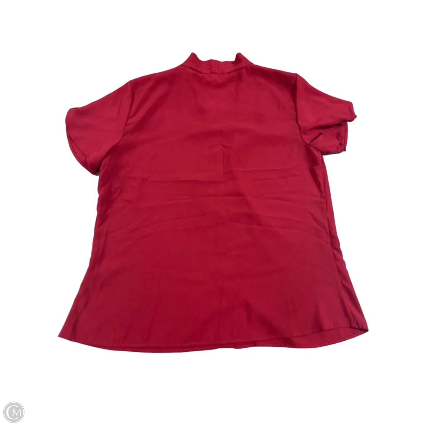 Top Short Sleeve By Calvin Klein In Red, Size: M