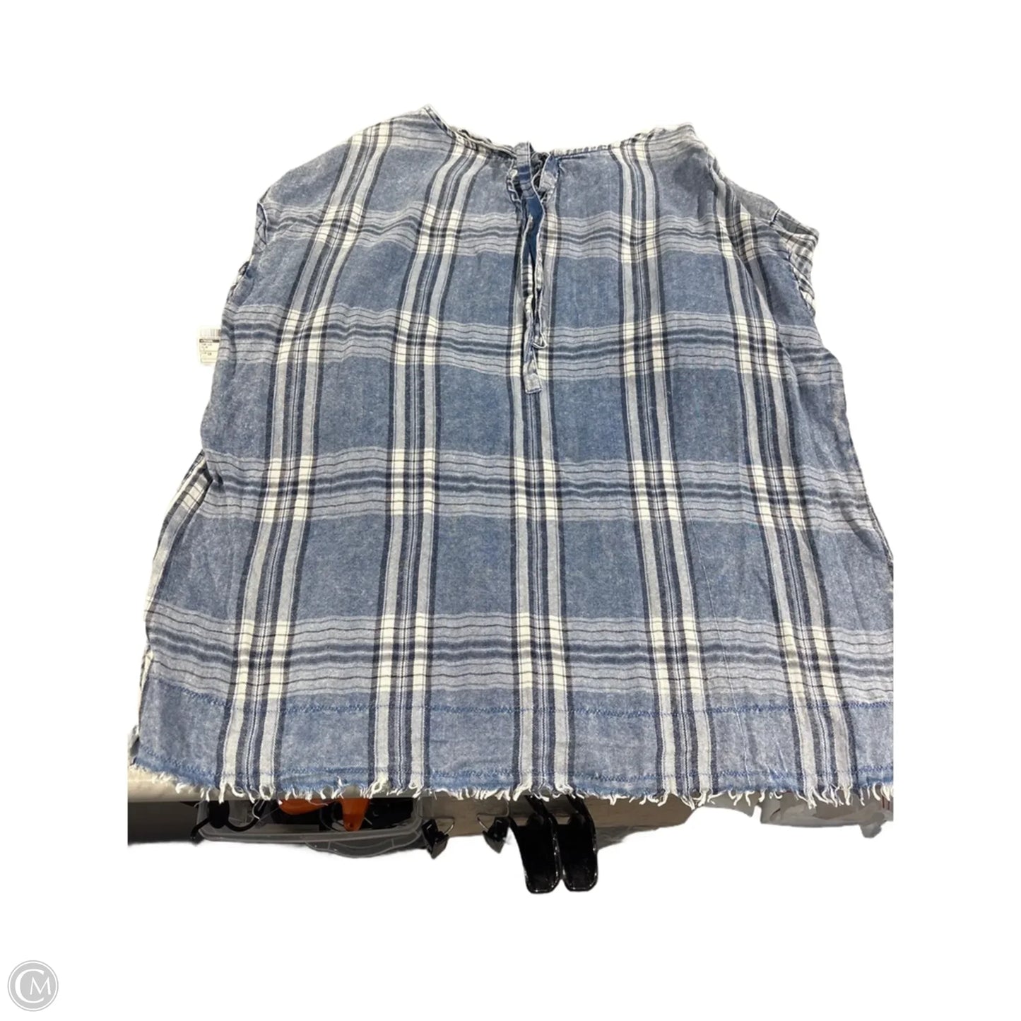 Top Long Sleeve By Tribal In Blue, Size: 1x