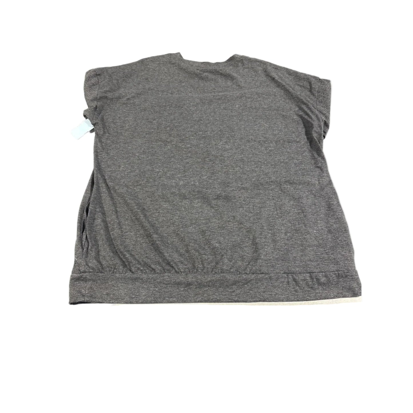 Top Long Sleeve By Cmb In Grey, Size: Xxl