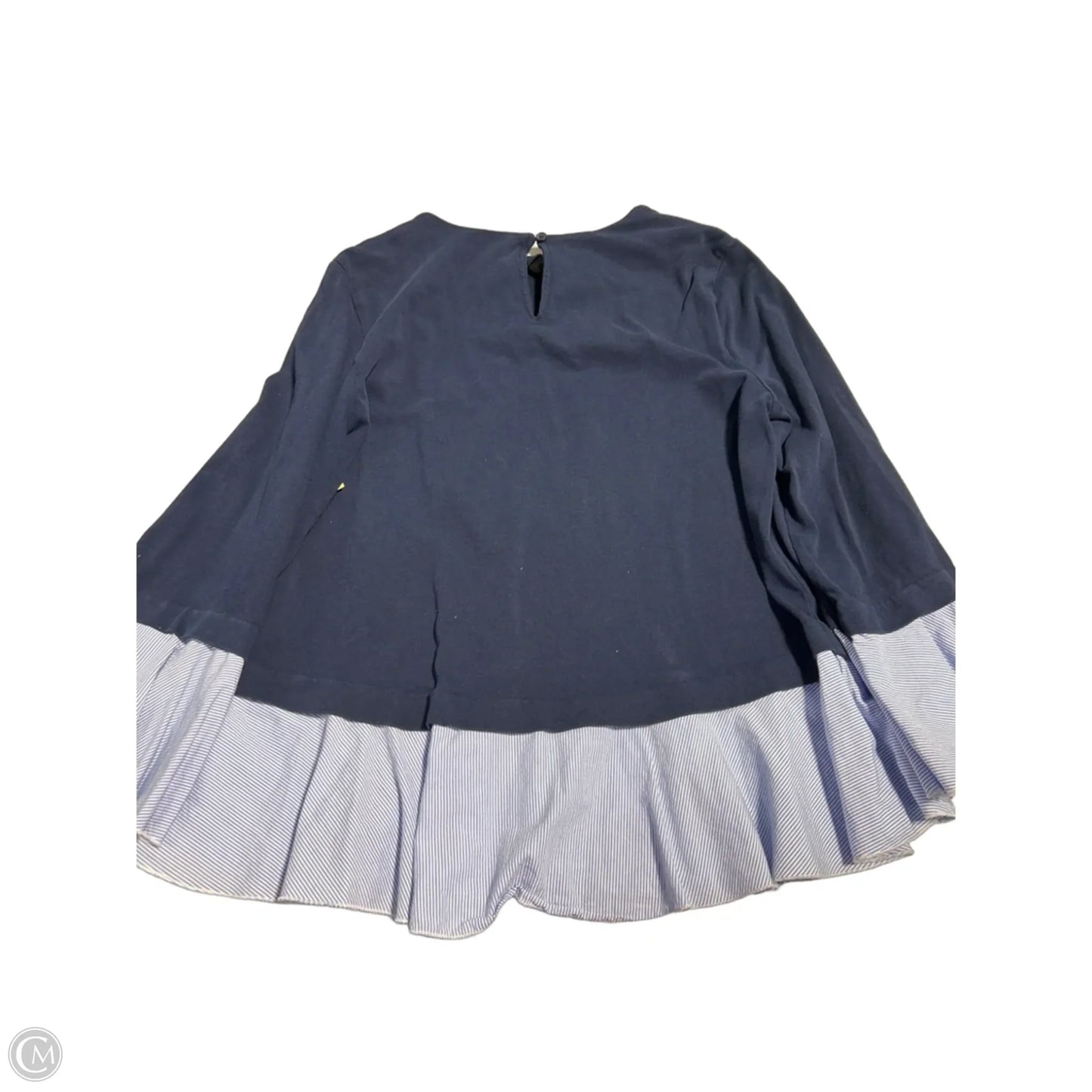 Top Long Sleeve By Beachlunchlounge In Navy, Size: L