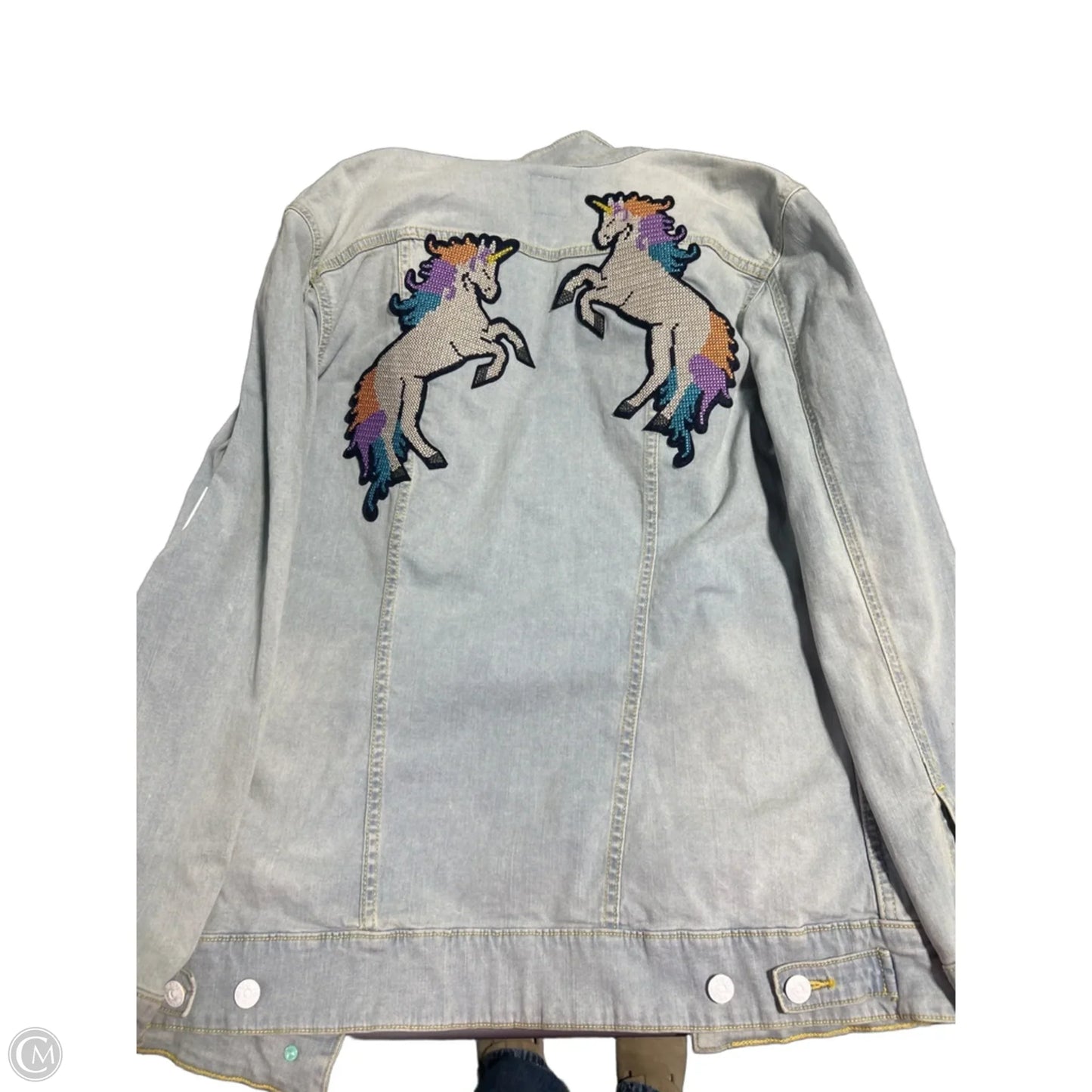 Jacket Denim By Lularoe In Blue, Size: Xl