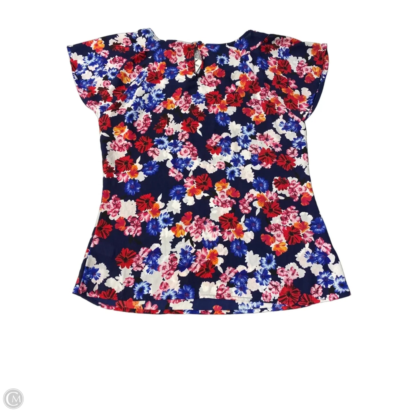 Top Short Sleeve By Express In Floral Print, Size: Xs