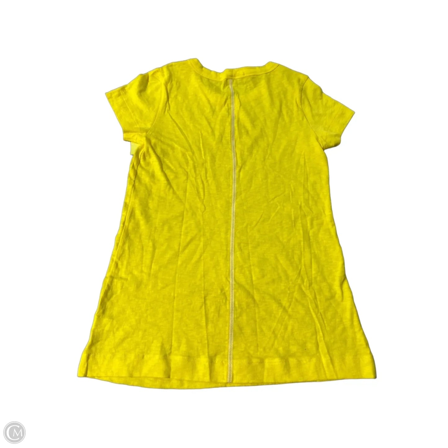 Top Short Sleeve Basic By Gap In Yellow, Size: Xs