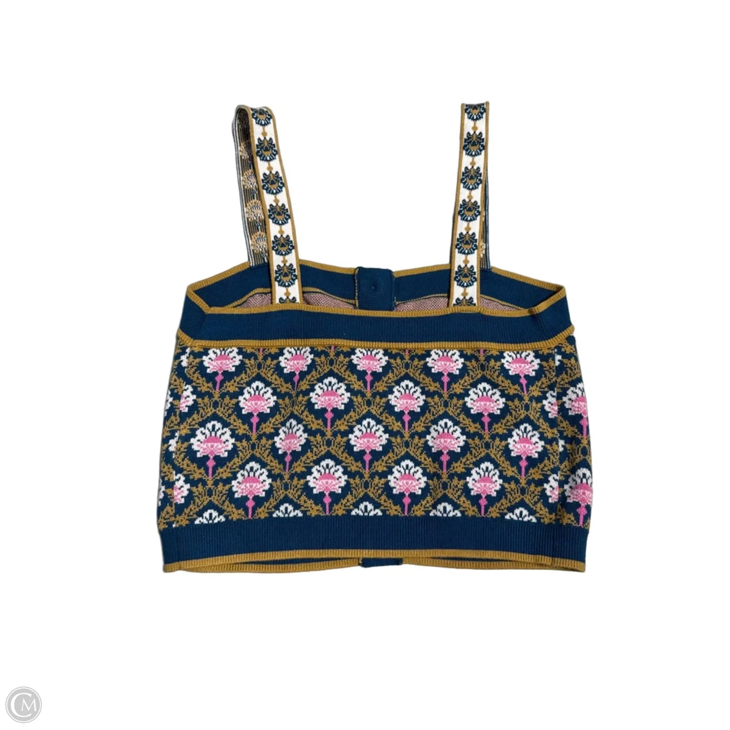 Tank Top By Maeve In Blue & Yellow, Size: S