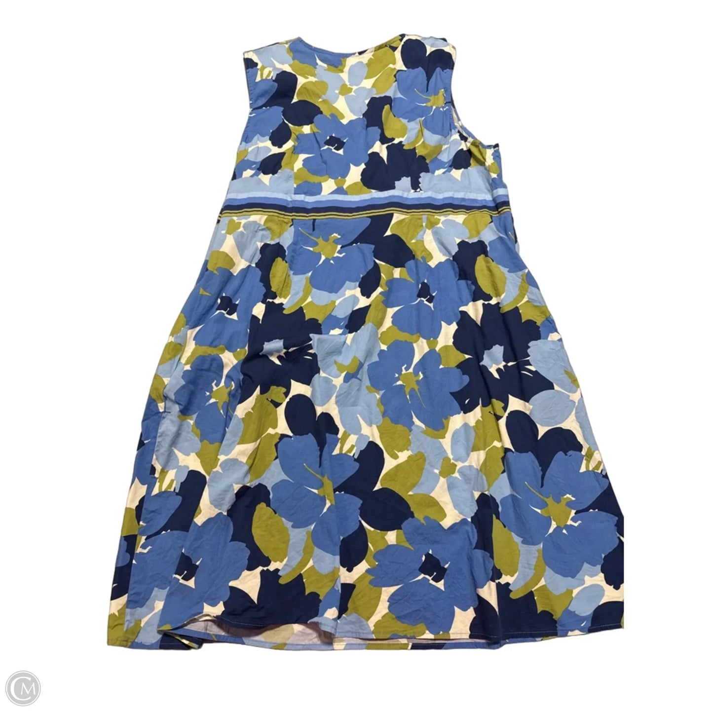 Dress Casual Midi By Croft And Barrow In Blue, Size: 3x