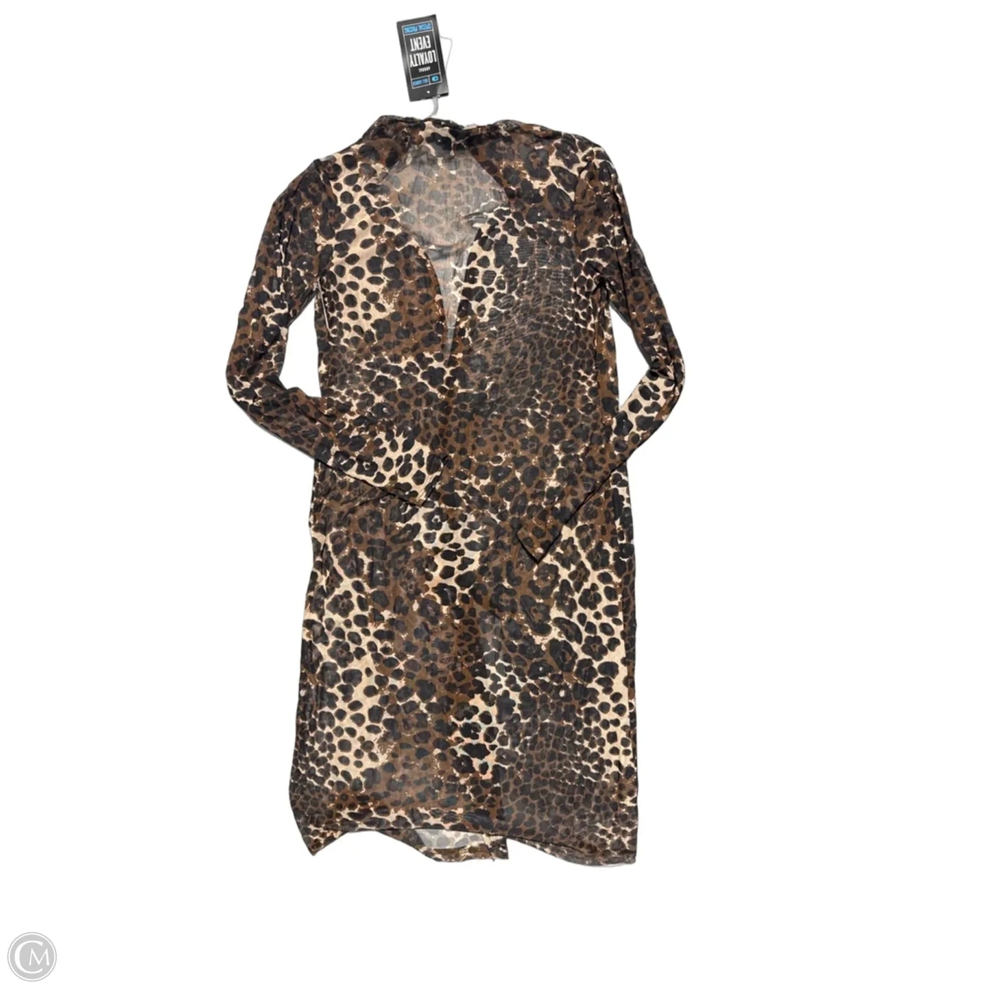 Cardigan By Daytrip In Leopard Print, Size: Xs