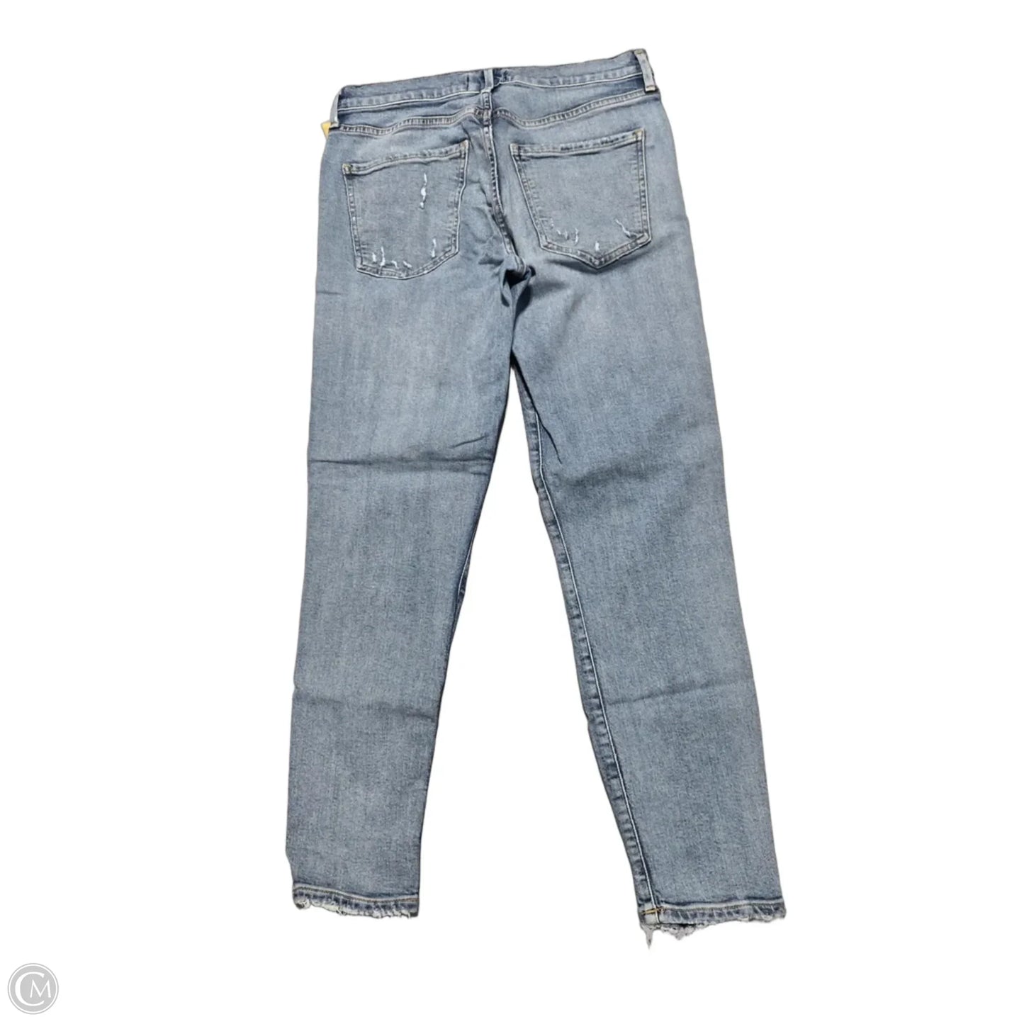 Jeans Straight By Agolde In Blue Denim, Size: 4
