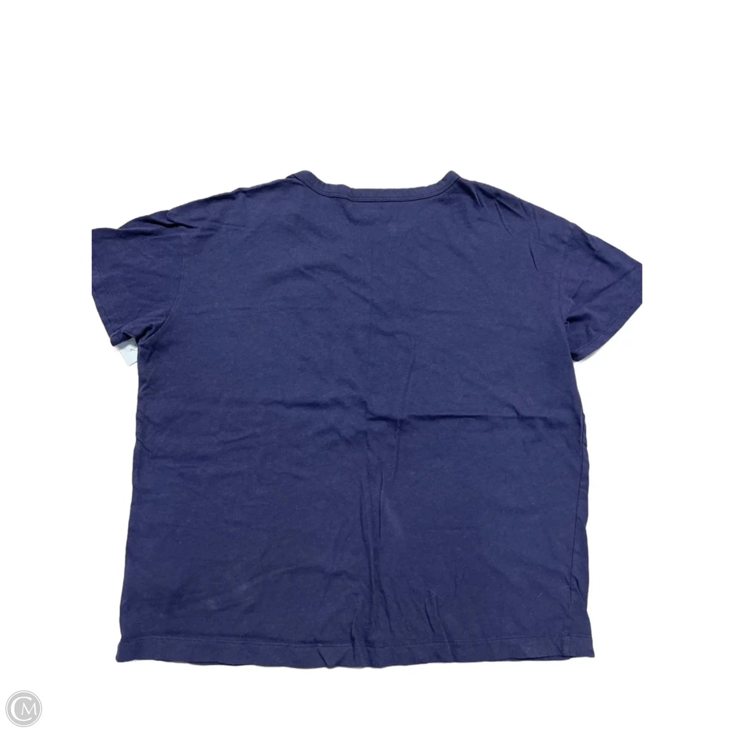 Top Short Sleeve Basic By Old Navy In Navy, Size: L