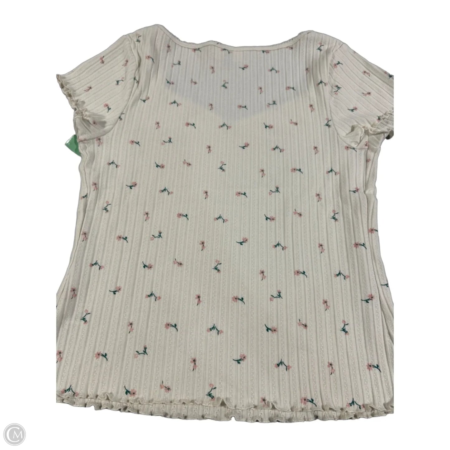 Top Short Sleeve By Universal Thread In Cream, Size: Xxl