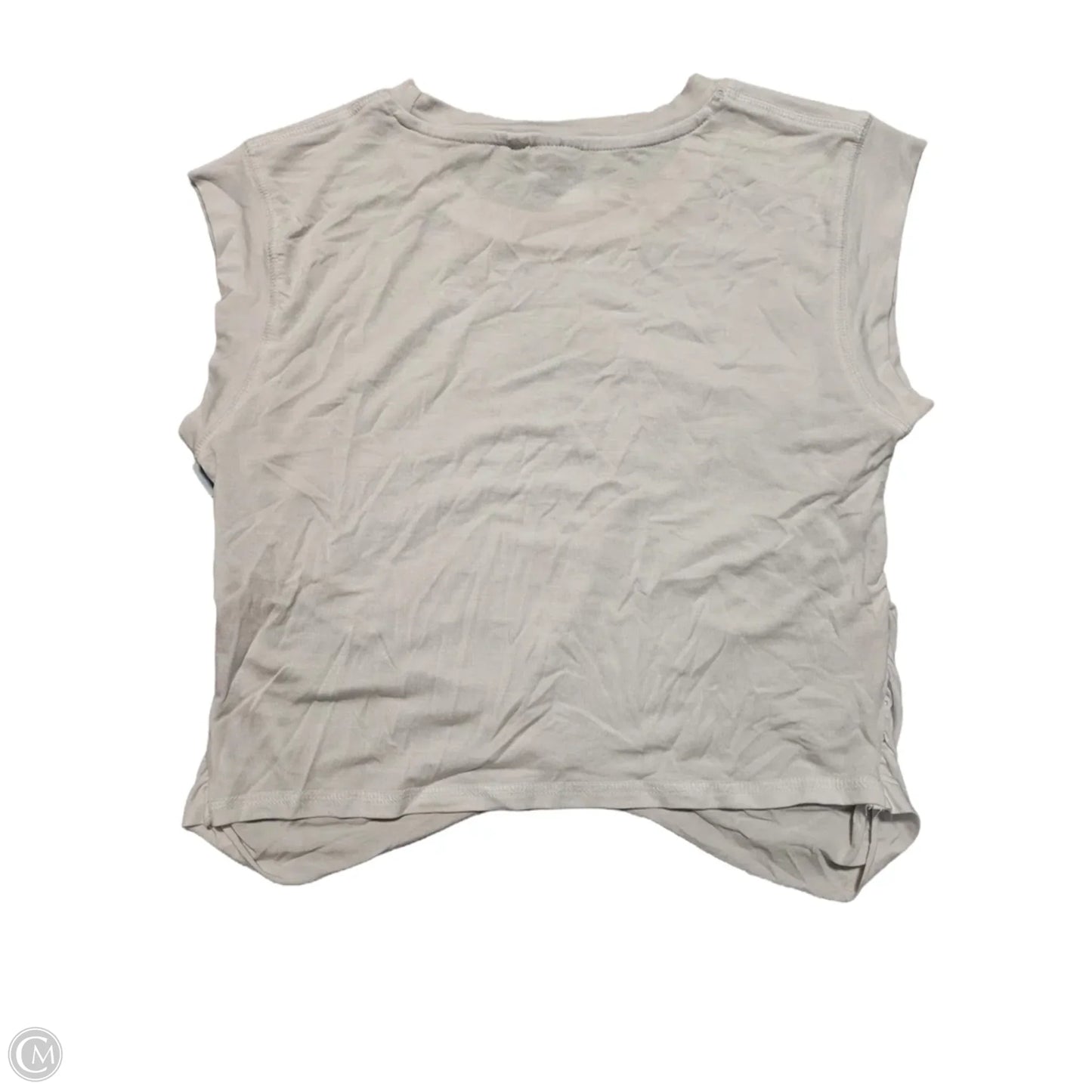 Top Sleeveless By Mono B In White, Size: L