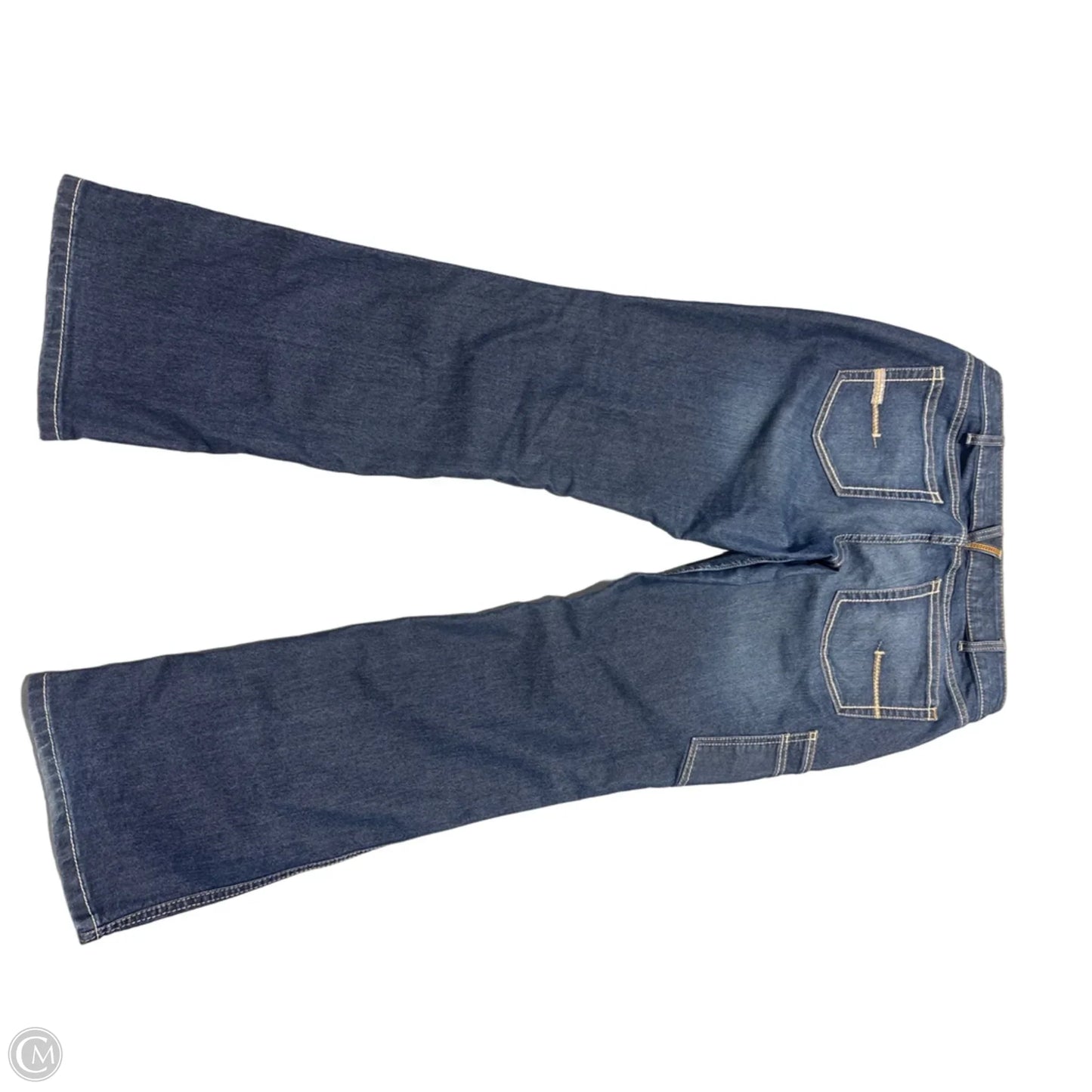 Jeans Boot Cut By Ariat In Blue Denim, Size: 16