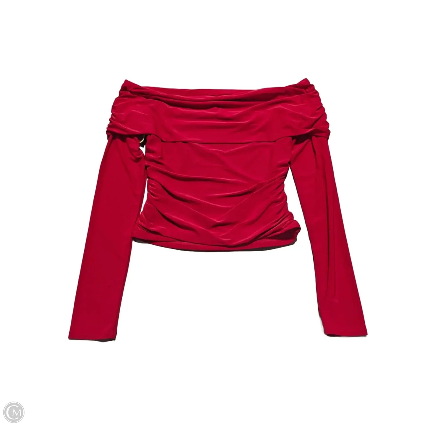 Top Long Sleeve By Moa Moa In Red, Size: S