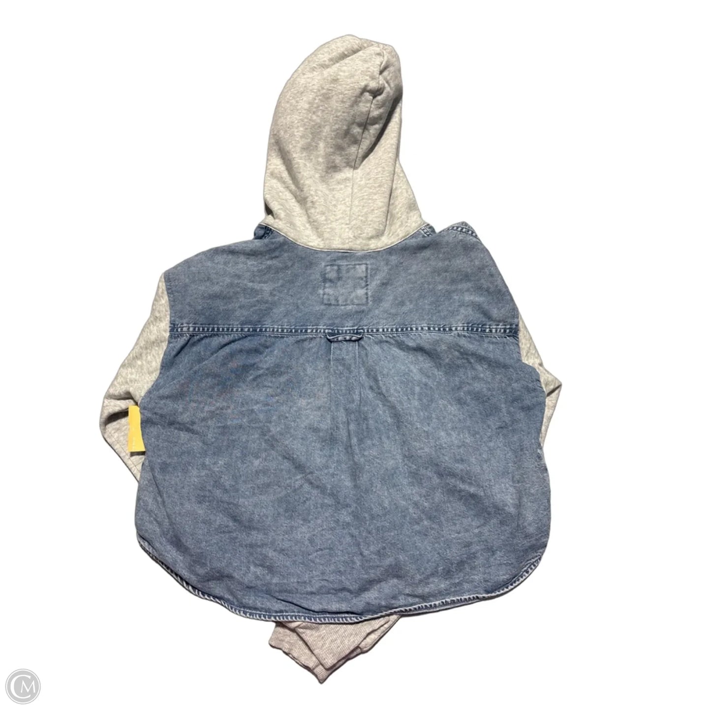 Jacket Denim By American Eagle In Silver, Size: 0