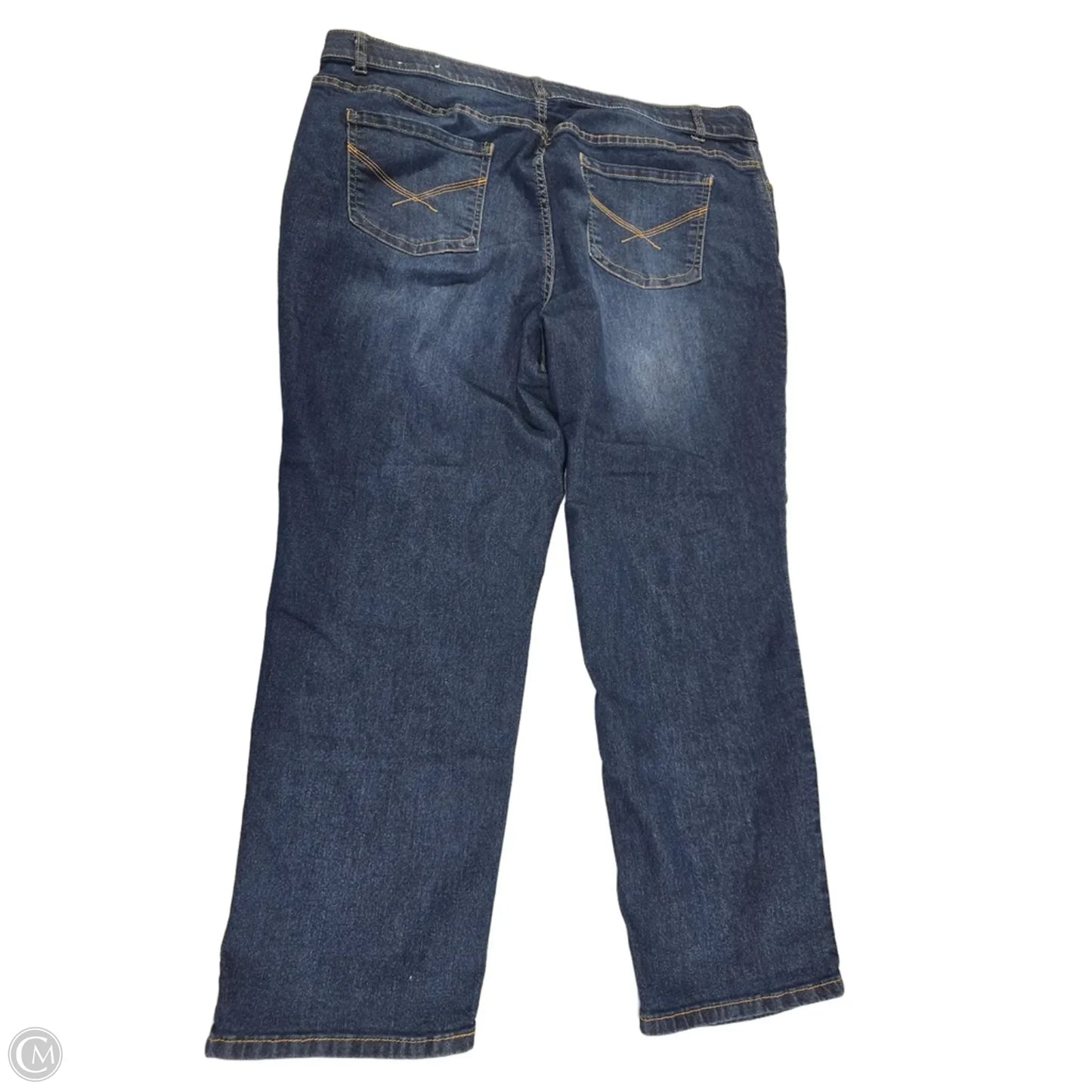 Jeans Straight By Cj Banks In Blue Denim, Size: 20