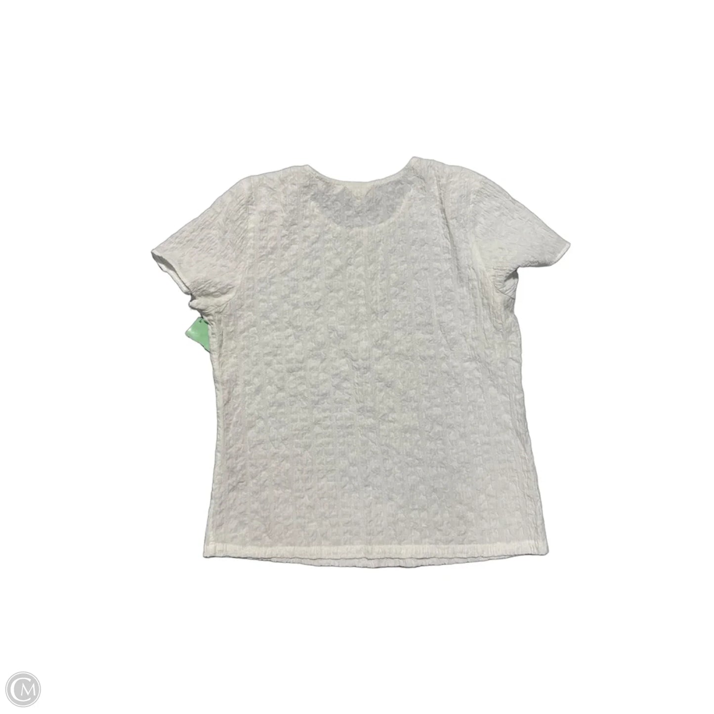 Blouse Short Sleeve By Christopher And Banks In White, Size: M