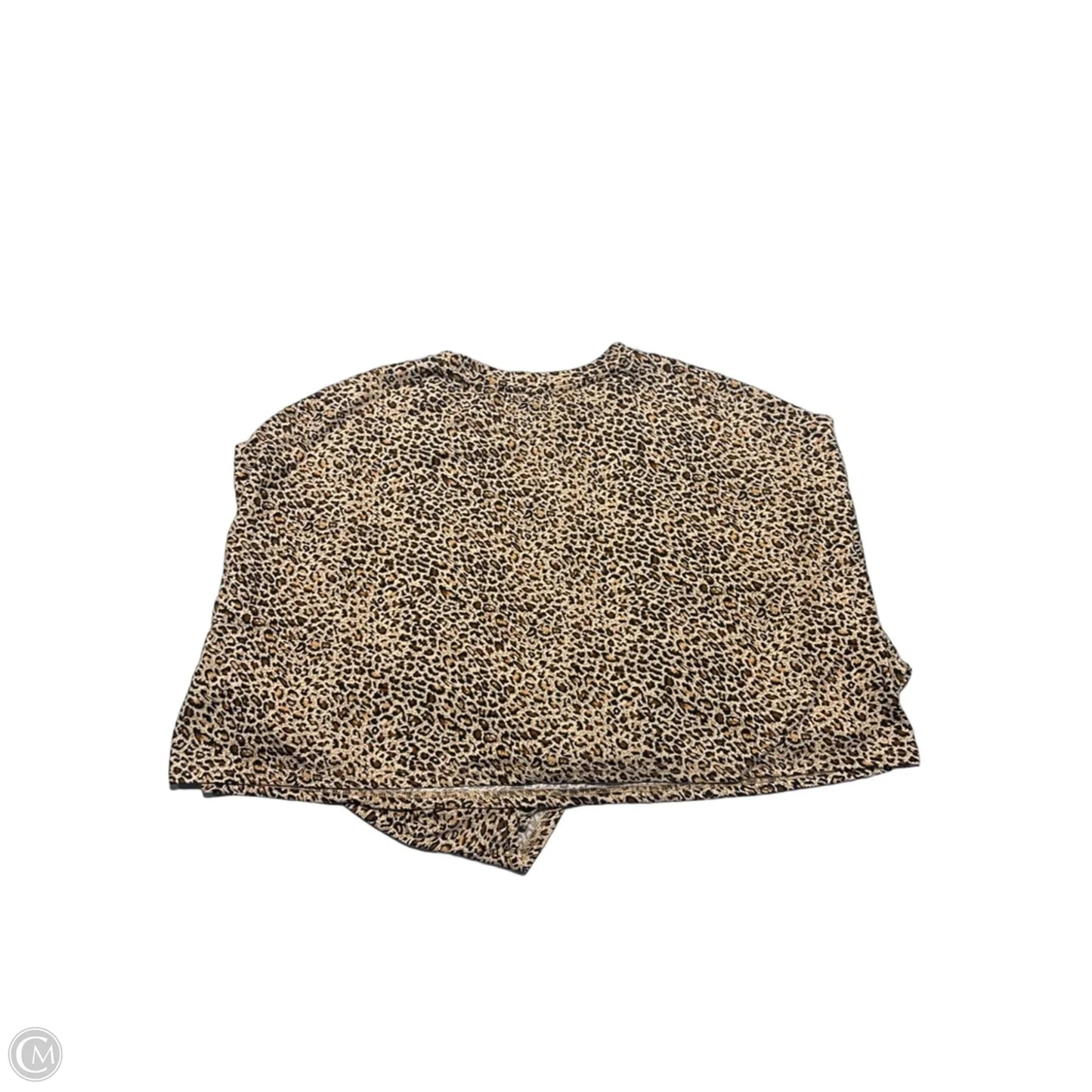 Top Long Sleeve By Cme In Leopard Print, Size: Xl