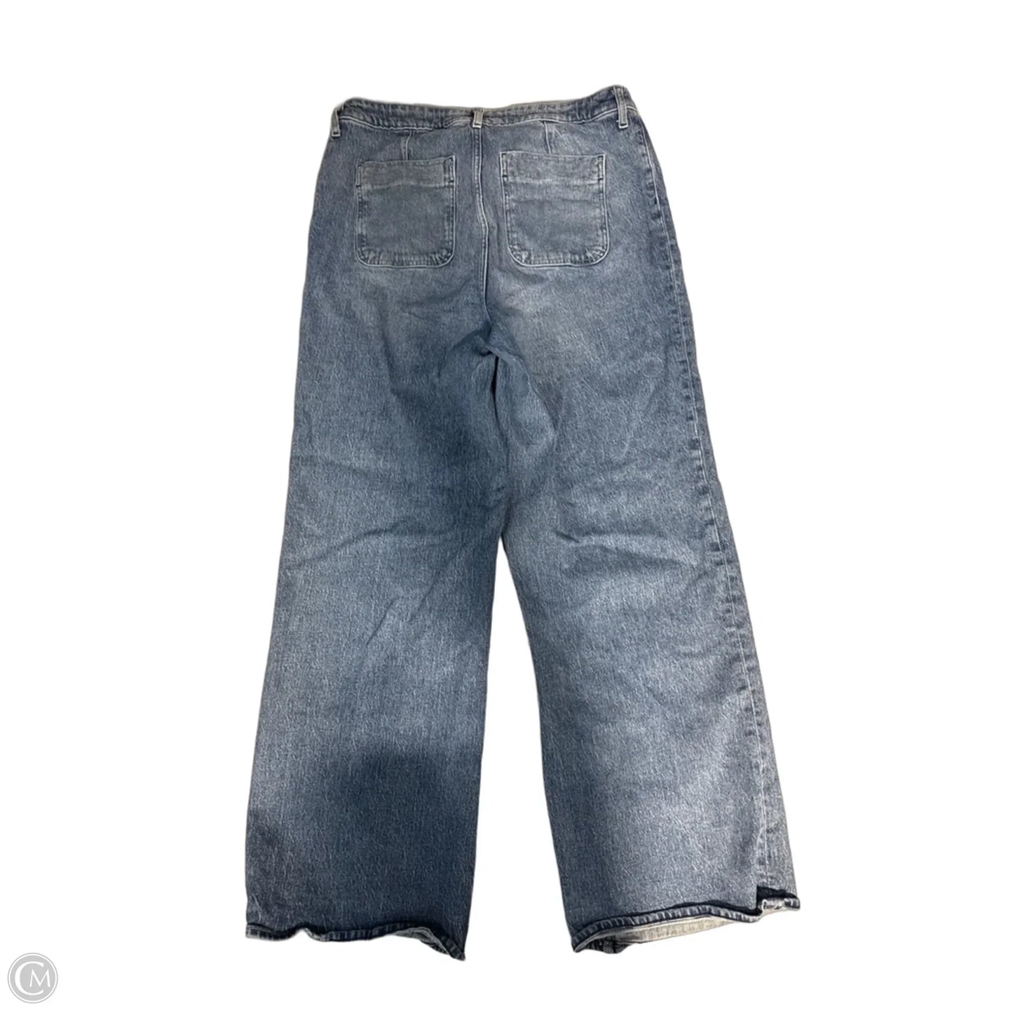 Jeans Wide Leg By Free Assembly In Blue Denim, Size: 16
