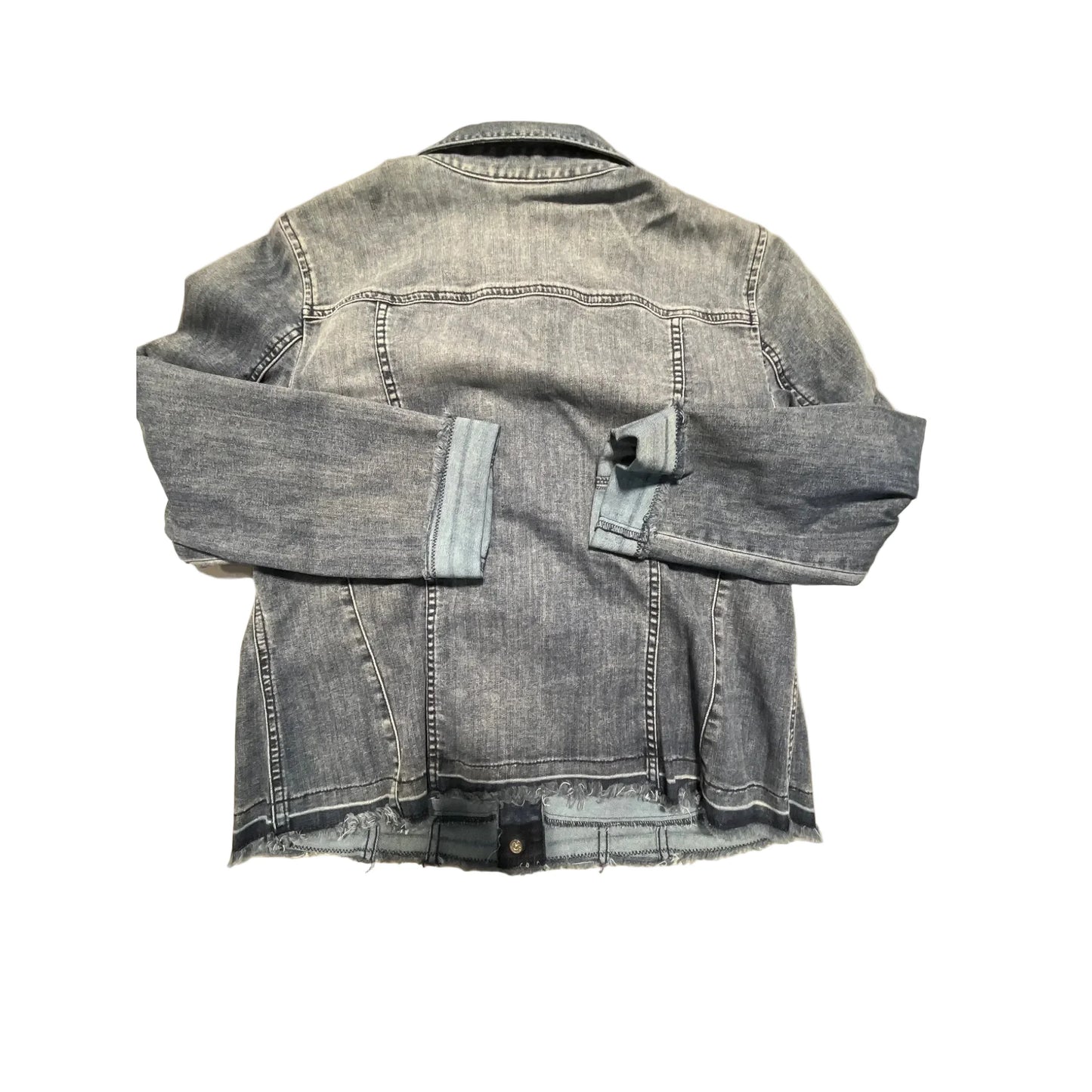 Jacket Denim By Chicos In Blue Denim, Size: L