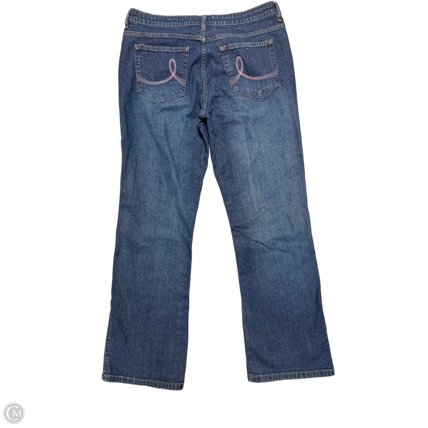Jeans Boot Cut By Lee In Blue Denim, Size: 12