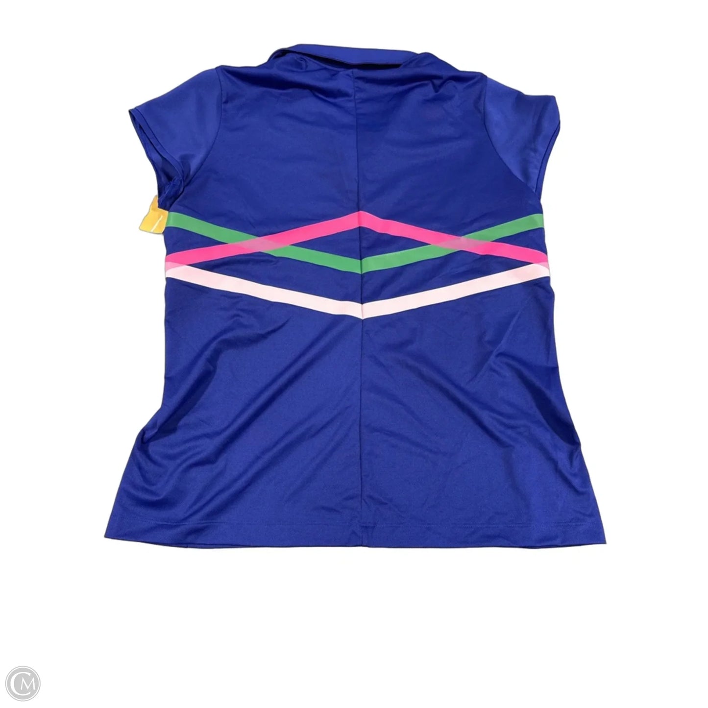 Athletic Top Short Sleeve By Nike In Blue, Size: Xl