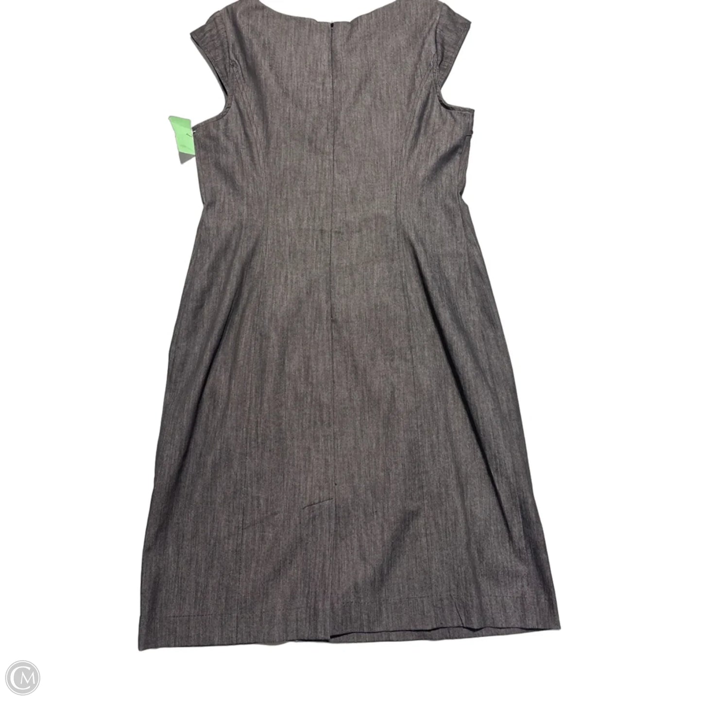 Dress Casual Midi By Sandra Darren In Grey, Size: M