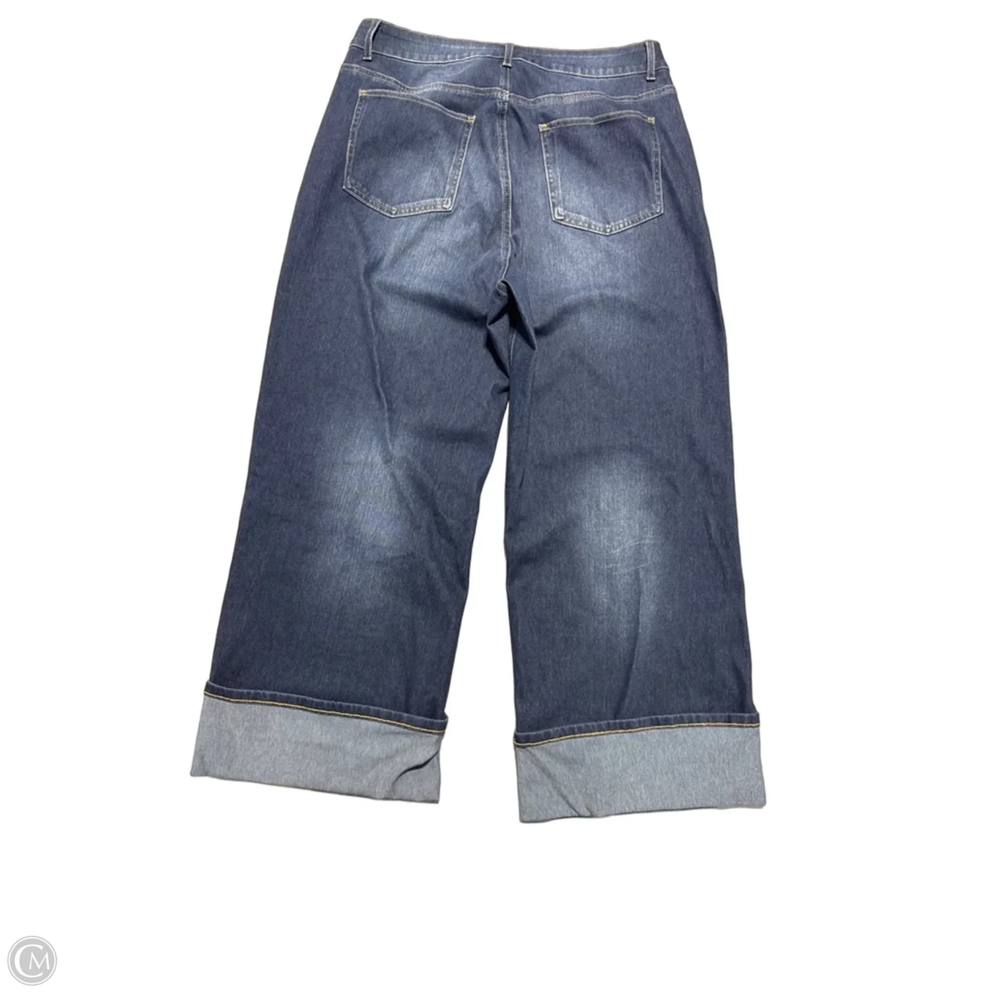 Jeans Wide Leg By Halara In Blue Denim, Size: 10