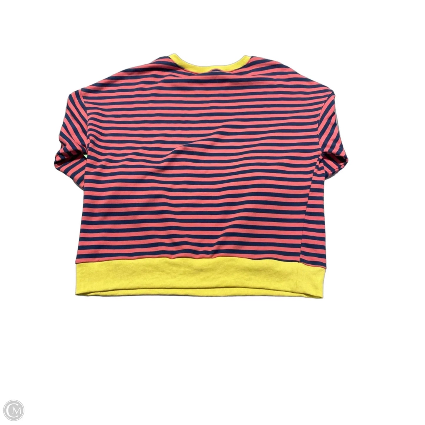 Sweatshirt Crewneck By First Love In Striped Pattern, Size: L