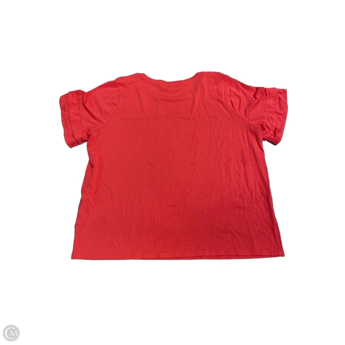 Top Short Sleeve By Michael By Michael Kors In Red, Size: Xl