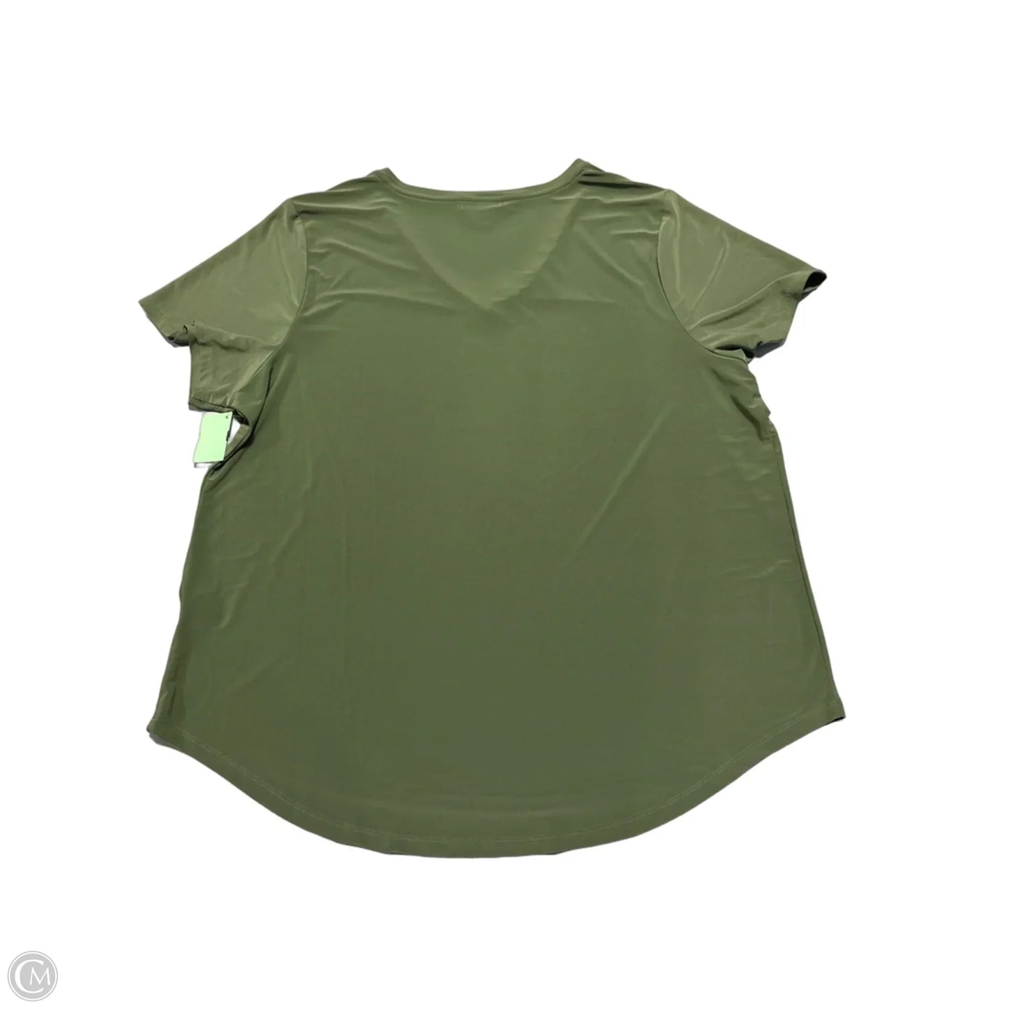 Top Short Sleeve By Cmc In Green, Size: 2x
