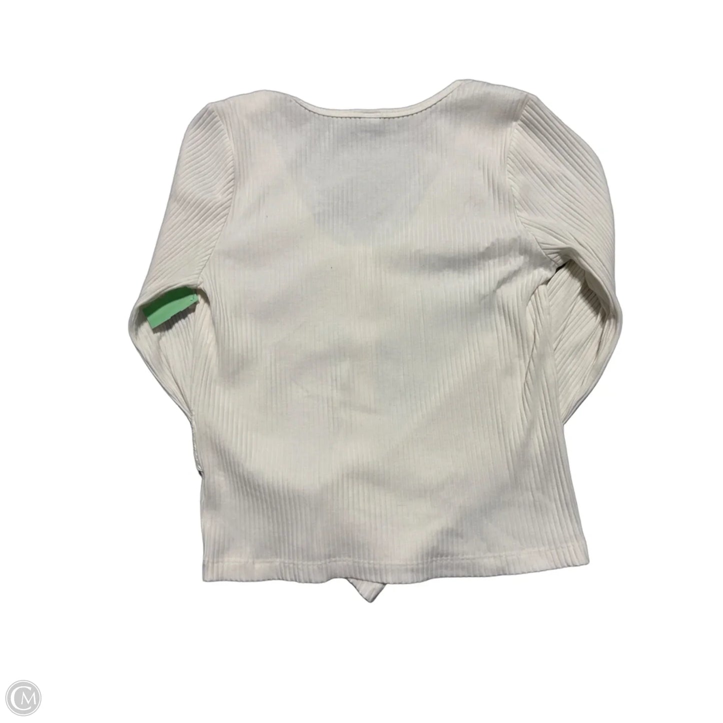 Top Long Sleeve By Old Navy In White, Size: L