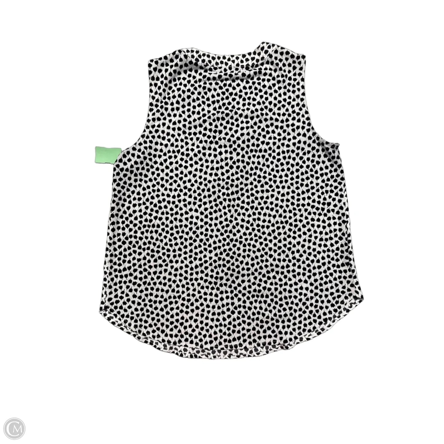 Tank Top By Ann Taylor In Black & White, Size: S