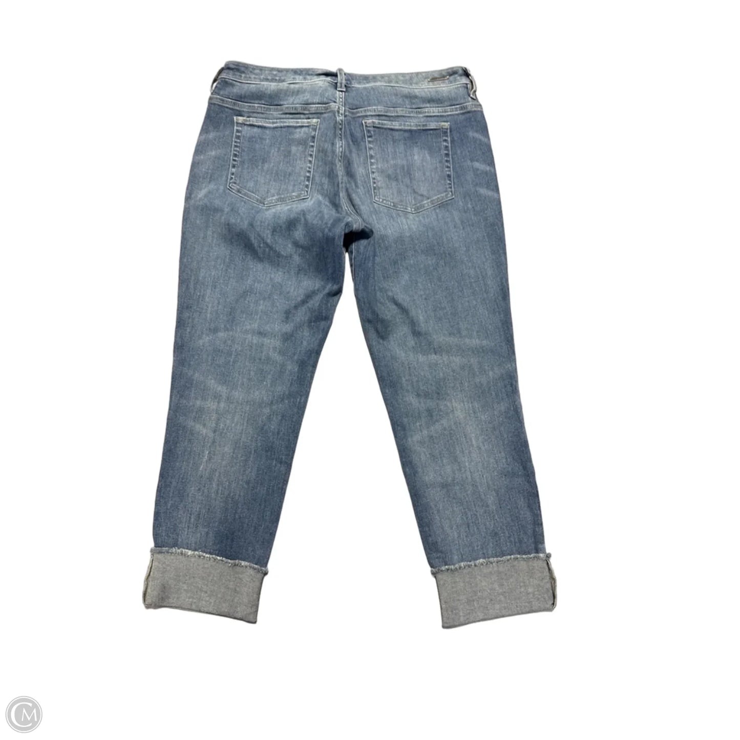Jeans Straight By Carve Designs In Blue Denim, Size: 12