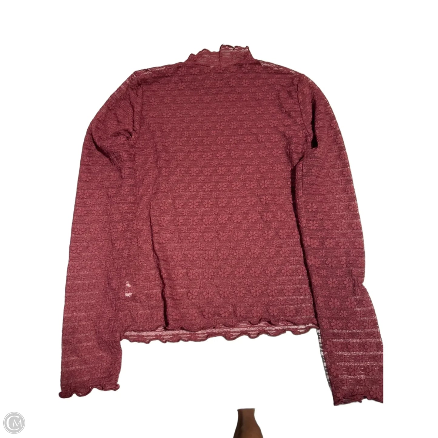 Top Long Sleeve By Mittoshop In Red, Size: M